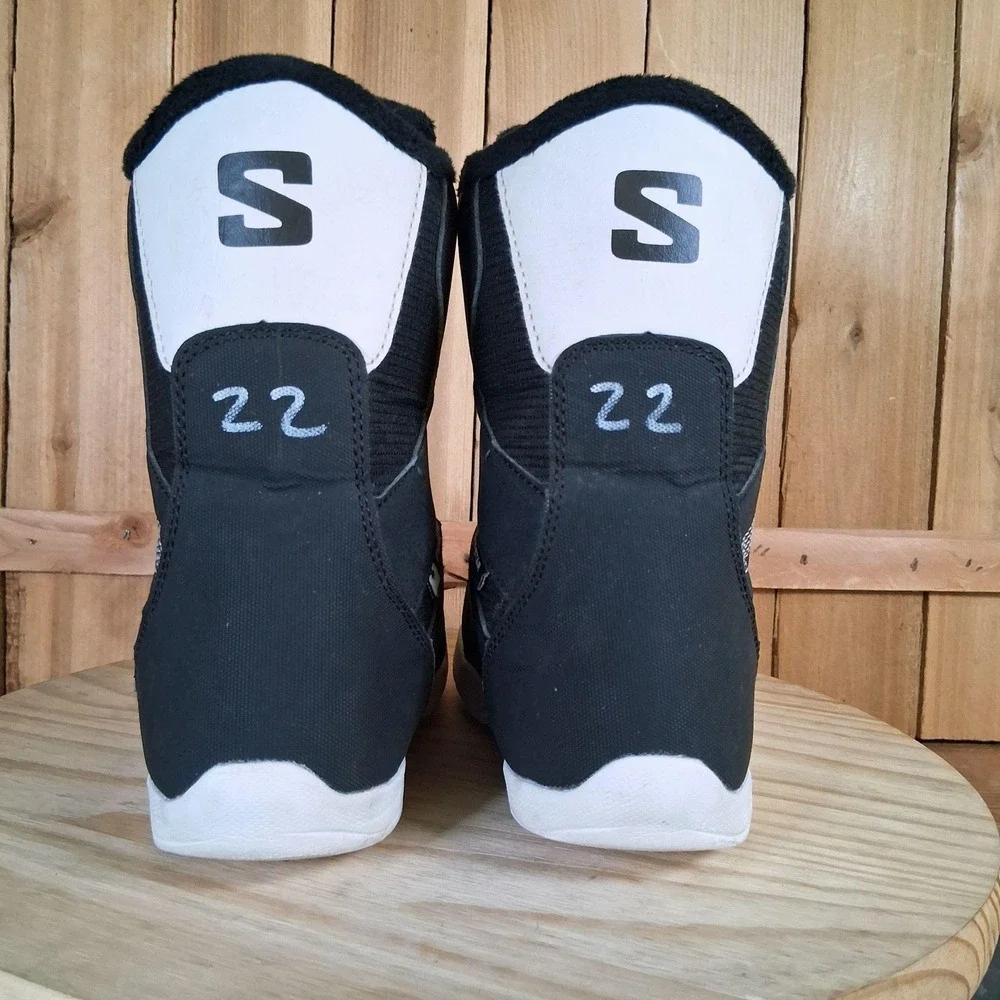 Salomon Whipstar BOA Snowboard Boots Kids‎ US 3.5 Black Youth Boys